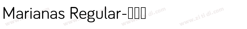 Marianas Regular字体转换